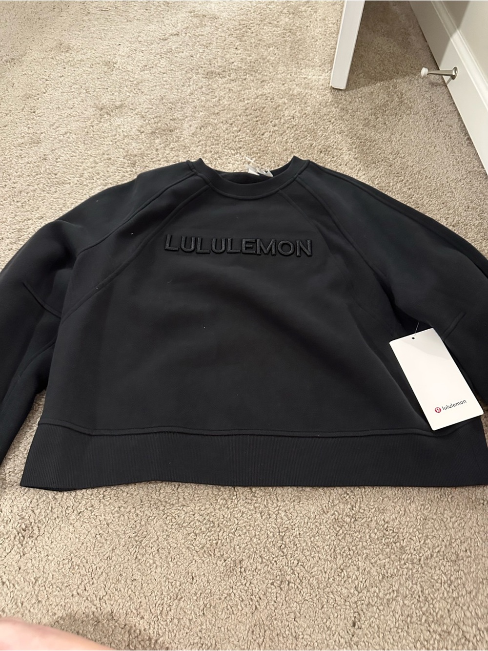 lululemon athletica Black Crewneck Sweatshirt
